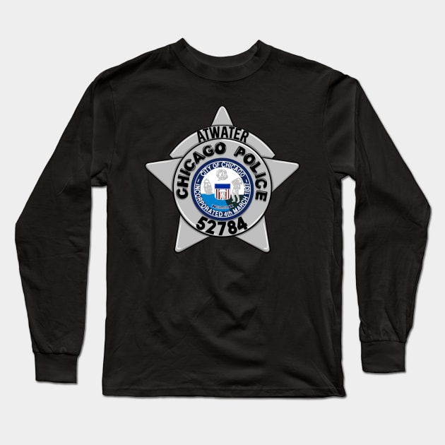 Kevin Atwater | Chicago PD Badge 52784 Long Sleeve T-Shirt by icantdrawfaces